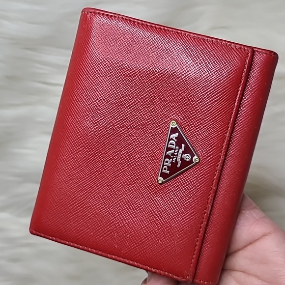Prada Handbags - 💯 Authentic Prada Trifold Short Wallet 🍀